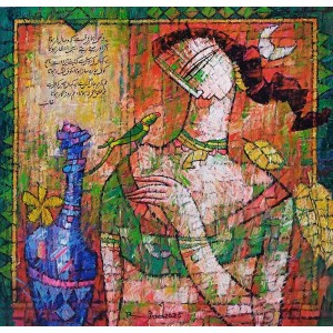 A. S. Rind, 24 x 24 Inch, Acrylic On Canvas, Figurative Painting, AC-ASR-812